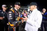 Chase Briscoe with team owner Joe Gibbs before the Daytona 500. Source: Imagn